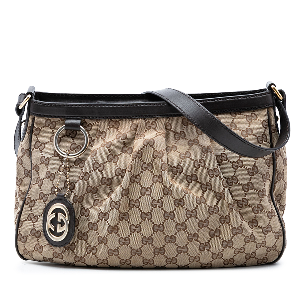 Pre-Loved Gucci GG Canvas Sukey Crossbody